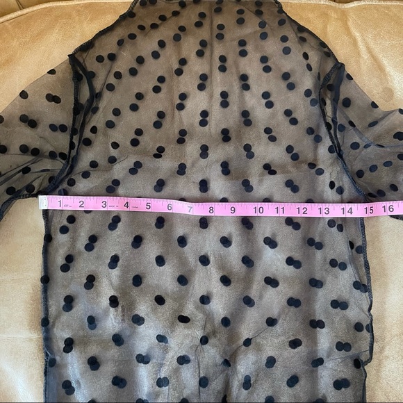 ‼️ BLACK MESH LONG SLEEVE TOP - Picture 10 of 12